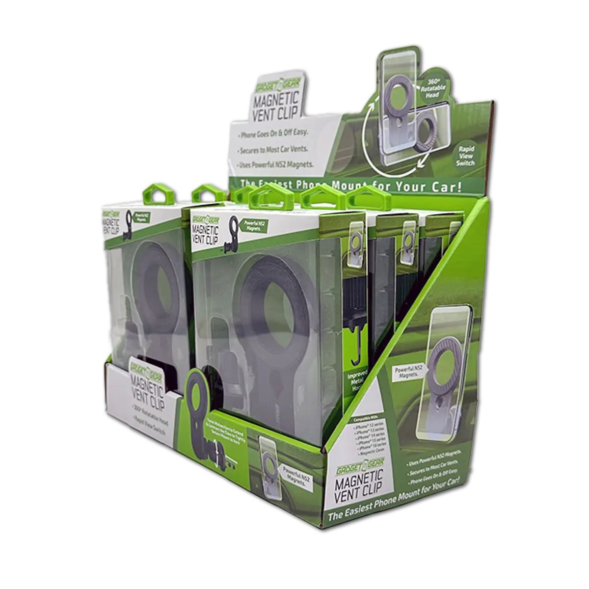 MagSafe® Magnetic Phone Mount - 6 Pieces Per Retail Ready Display 25555 GADGET GEAR