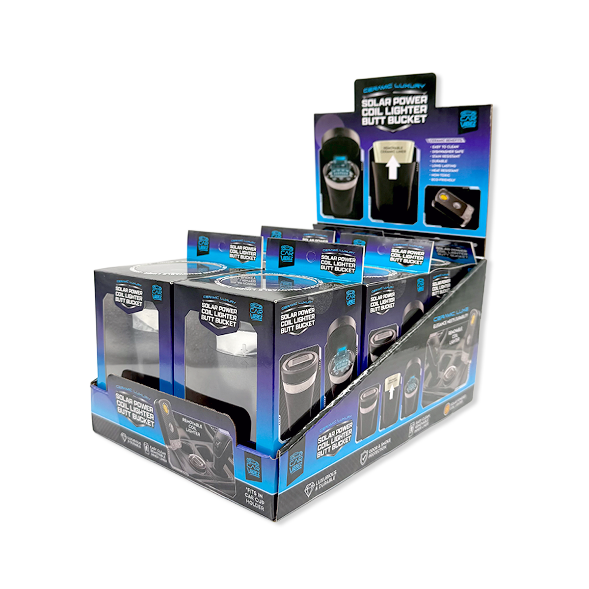 Ceramic USB Butt Bucket - 6 Per Retail Ready Display 25775 CAR VIBEZ