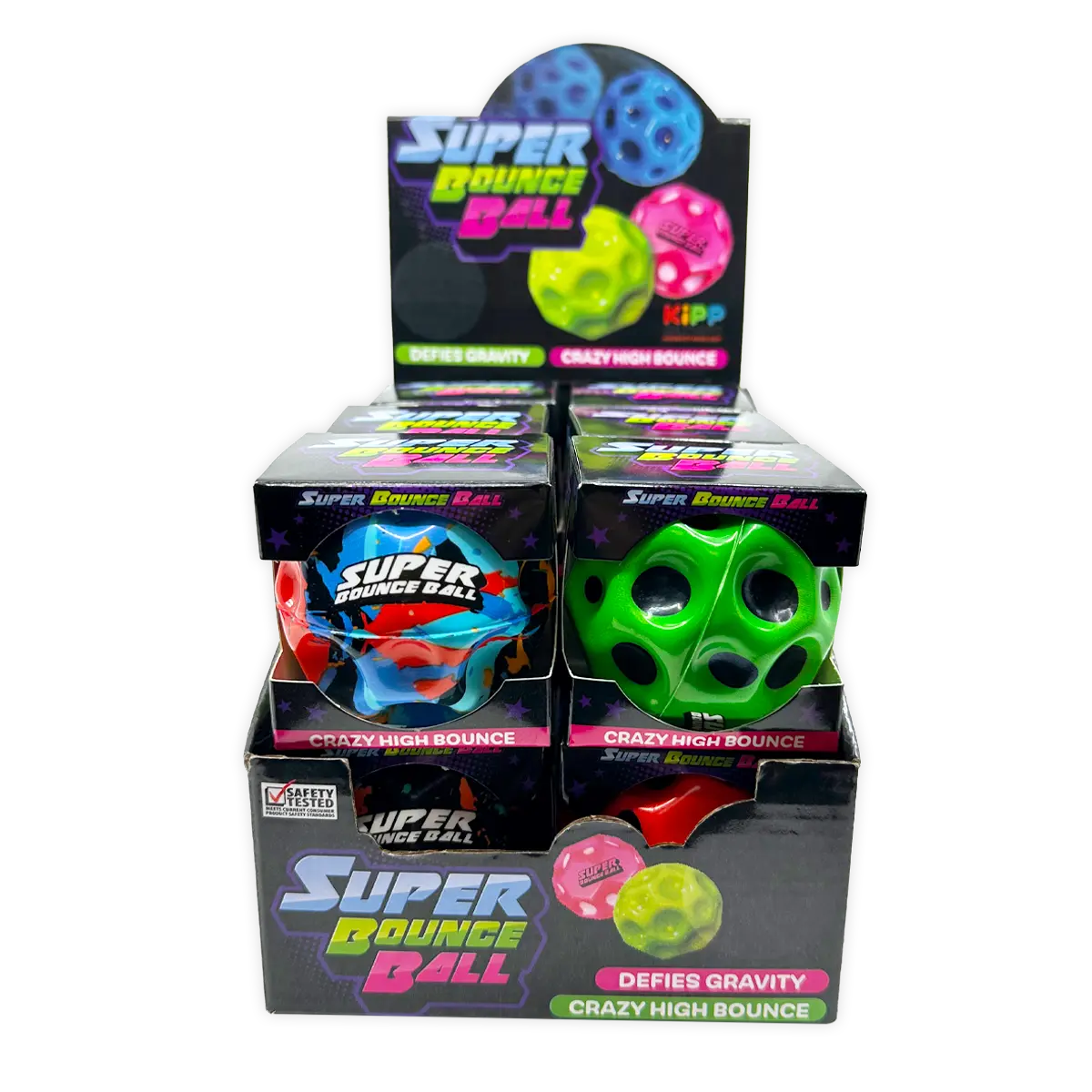Super Bounce Ball - 12 Pieces Per Retail Ready Display 25815 KIPP BROTHERS
