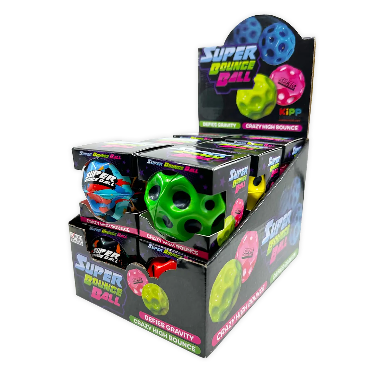 Super Bounce Ball - 12 Pieces Per Retail Ready Display 25815 KIPP BROTHERS