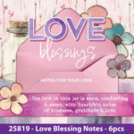Love Blessing notes - 6 Pieces Per Retail Ready Display 25819 KIPP BROTHERS