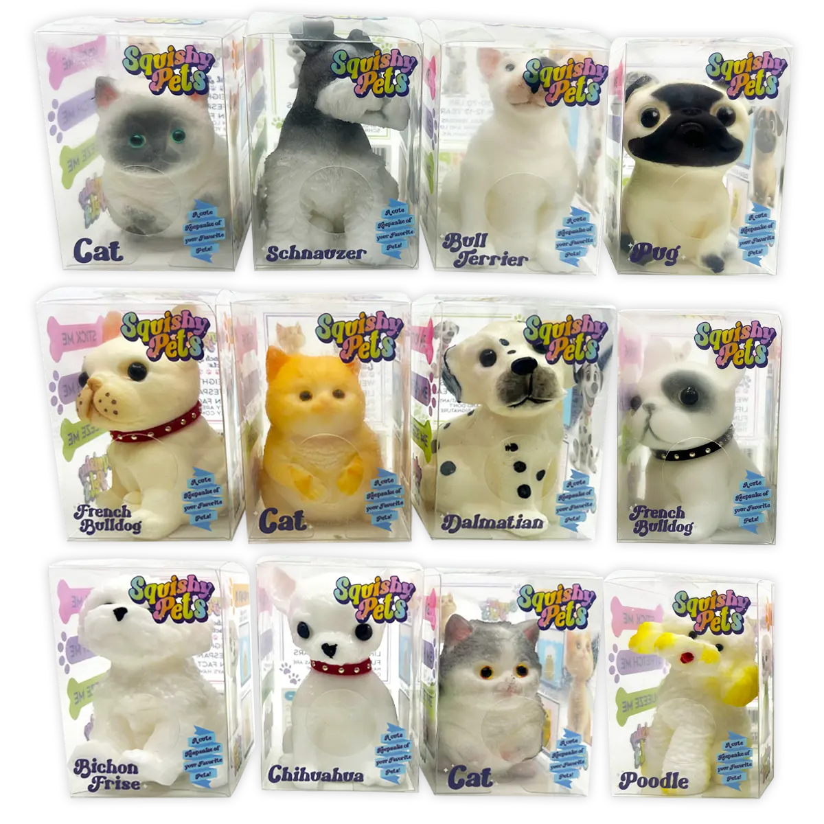 Squishy Pets Keepsake - 12 Pieces Per Retail Ready Display 25820 KIPP BROTHERS
