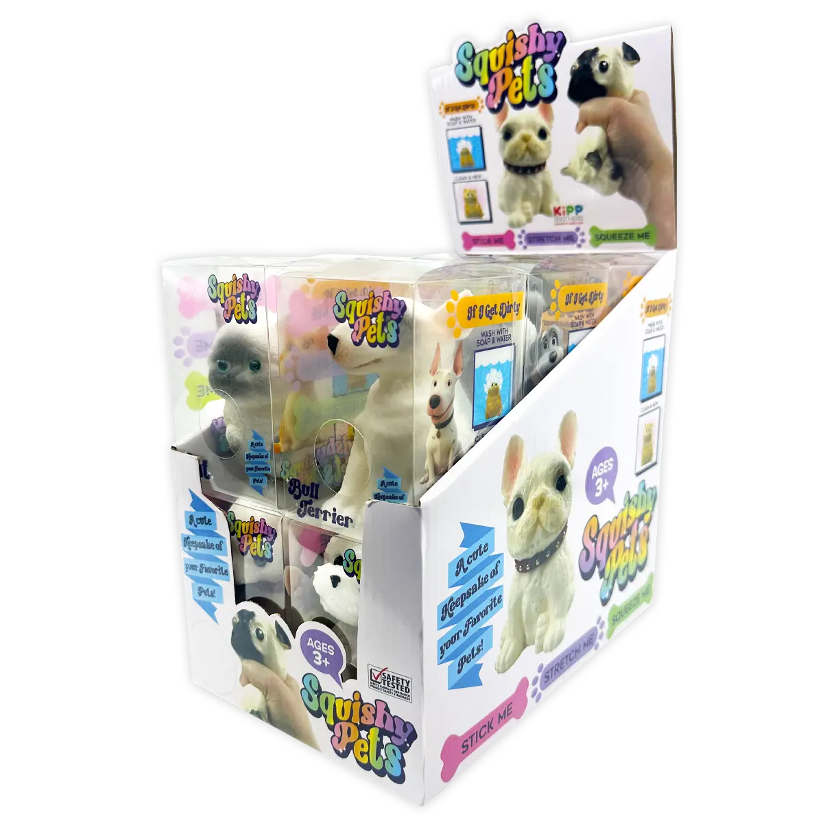 Squishy Pets Keepsake - 12 Pieces Per Retail Ready Display 25820 KIPP BROTHERS