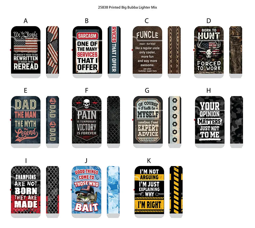 Patriotic Gearhead Dual Torch Lighter - 12 Pieces Per Retail Ready Display 25838 SMOKEZILLA