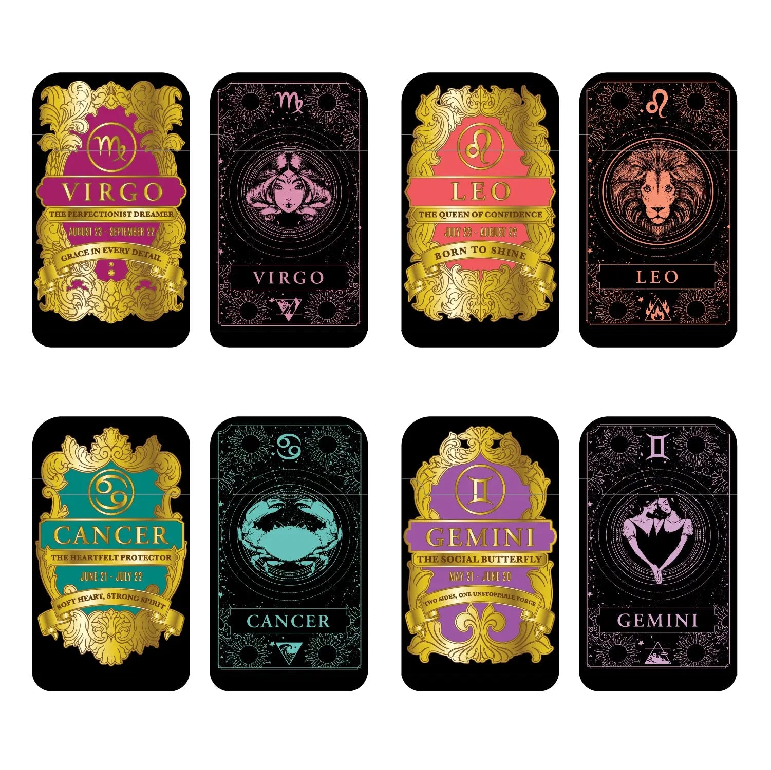 Zodiac Foil Dual Turbo Torch Lighter- 12 Pieces Per Retail Ready Display 25921 SMOKEZILLA