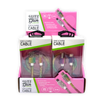 Glitz N Glam 3FT 2.4Amp USB-to-USB-C Cable - 6 Pieces Per Retail Ready Display 25948 GADGET GEAR