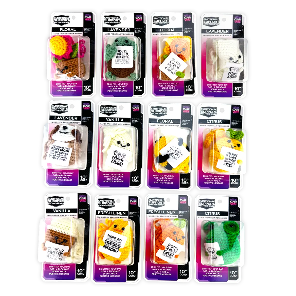 Emotional Support Air Freshener - 12 Pieces Per Retail Ready Display 25975 KIPP BROTHERS