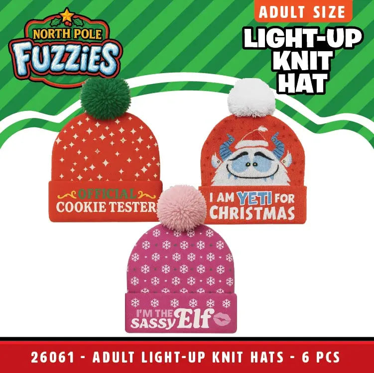 North Pole Fuzzies Yeti Gift Assortment Floor Display - 60 Pieces Per Retail Ready Display 88612 NOVELTY INC
