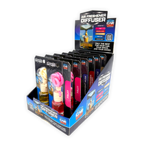 Air Freshener Diffuser - 12 Pieces Per Retail Ready Display 26093 CAR VIBEZ