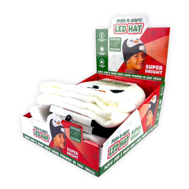 Christmas LED Light Hat - 6 Pieces Per Retail Ready Display 26111 NOVELTY INC