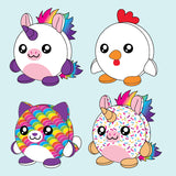 Smoosh Pets Squishy Plush - 12 Pieces Per Retail Ready Display 26180