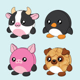 Smoosh Pets Squishy Plush - 12 Pieces Per Retail Ready Display 26180