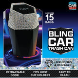 Mini Car Bling Trash Can Accessory - 6 Pieces Per Retail Ready Display 26470