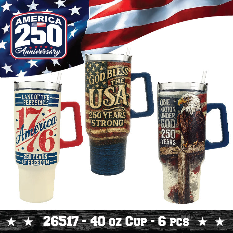 Patriotic USA 250 Floor Display - 78 Pieces Per Retail Ready Display Kit 88626 NOVELTY INC