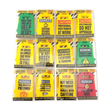 3D Standing Mood Caution Sign Assortment - 12 Pieces Per Retail Ready Display 26537
