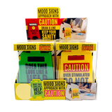 3D Standing Mood Caution Sign Assortment - 12 Pieces Per Retail Ready Display 26537