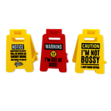 3D Standing Mood Caution Sign Assortment - 12 Pieces Per Retail Ready Display 26537
