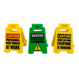 3D Standing Mood Caution Sign Assortment - 12 Pieces Per Retail Ready Display 26537