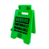 3D Standing Mood Caution Sign Assortment - 12 Pieces Per Retail Ready Display 26540