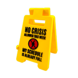 3D Standing Mood Caution Sign Assortment - 12 Pieces Per Retail Ready Display 26540