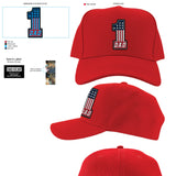 Patriotic Father's Day Ball Cap Hat - 6 Pieces Per Retail Ready Display 26554