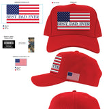 Patriotic Father's Day Ball Cap Hat - 6 Pieces Per Retail Ready Display 26554