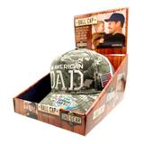 Patriotic Father's Day Ball Cap Hat - 6 Pieces Per Retail Ready Display 26554