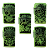 Glow in The Dark Flip Top Lighter - 15 Pieces Per Retail Ready Display 26625