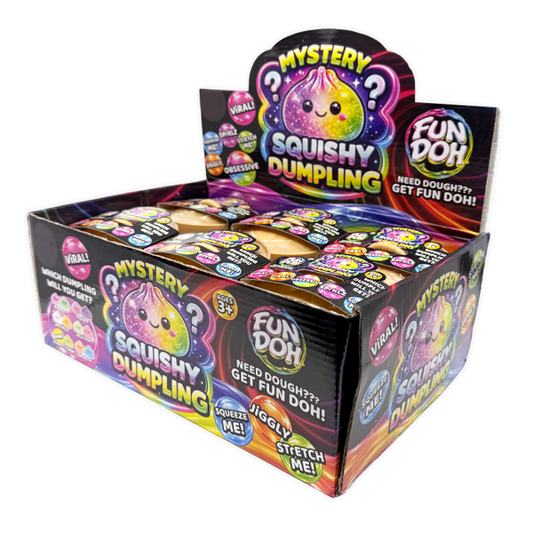 Fun Doh Squishy Mystery Dumpling Toy - 12 Pieces Per Retail Ready Display 26726