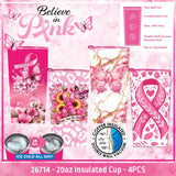 Believe in Pink Breast Cancer Awareness Hydration Impulse Assortment Floor Display - 75 Pieces Per Retail Ready Display Kit 88632