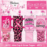 Believe in Pink Breast Cancer Awareness Hydration Impulse Assortment Floor Display - 75 Pieces Per Retail Ready Display Kit 88632