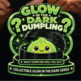 Fun Doh Squishy Glow-in-the-Dark Mystery Dumpling Black Steamer Toy - 12 Pieces Per Retail Ready Display 26788