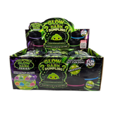 Fun Doh Squishy Glow-in-the-Dark Mystery Dumpling Black Steamer Toy - 12 Pieces Per Retail Ready Display 26788