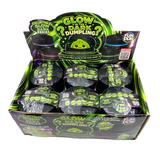 Fun Doh Squishy Glow-in-the-Dark Mystery Dumpling Black Steamer Toy - 12 Pieces Per Retail Ready Display 26788