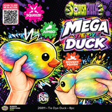Fun Doh SquishZilla Mega Squishy Tie Dye Duck - 8 Pieces Per Retail Ready Display 26811