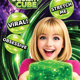 Fun Doh Glow-in-the-Dark Squish and Squeeze Slow-Release Fun Cube Toy - 12 Pieces Per Retail Ready Display 26847