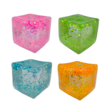 Fun Doh Glow-in-the-Dark Squish and Squeeze Slow-Release Fun Cube Toy - 12 Pieces Per Retail Ready Display 26847