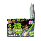 Fun Doh Glow-in-the-Dark Squish and Squeeze Slow-Release Fun Cube Toy - 12 Pieces Per Retail Ready Display 26847
