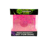 Fun Doh Glow-in-the-Dark Squish and Squeeze Slow-Release Fun Cube Toy - 12 Pieces Per Retail Ready Display 26847