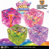 Fun Doh Squishy Charm Cube - 12 Pieces Per Retail Ready Display 26848