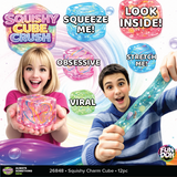 Fun Doh Squishy Charm Cube - 12 Pieces Per Retail Ready Display 26848