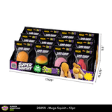 SquishZilla™ Super Mega Stretchy Squishies - 12 Pieces Per Retail Ready Display 26859