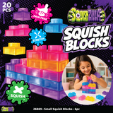 Fun Doh SquishZilla Small Squish Blocks - 6 Pieces Per Retail Ready Display 26869