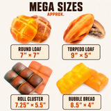 Fun Doh™ Squishy Bakery Slow Rise Foam Mega Bread - 6 Pieces Per Retail Ready Display 26891