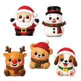 Fun Doh™ Squishmas Mega Stretchy Squishy Toy Christmas Characters - 8 Pieces Per Retail Ready Display 26923