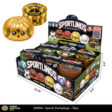 Fun Doh Sports Dumpling Squish Toy - 12 Pieces Per Retail Ready Display 26994