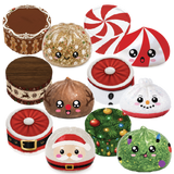 Fun Doh Merry Squishmas Squishy Christmas Dumplings - 12 Pieces Per Retail Ready Display 27003