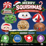 Fun Doh Merry Squishmas Squishy Christmas Dumplings - 12 Pieces Per Retail Ready Display 27003