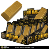 SquishZilla™ Fun Doh™ Gold Bar Slow-Rise Foam Squishy Toy - 12 Pieces Per Retail Ready Display 27010