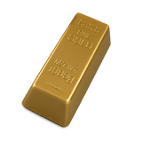 SquishZilla™ Fun Doh™ Gold Bar Slow-Rise Foam Squishy Toy - 12 Pieces Per Retail Ready Display 27010